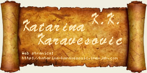 Katarina Karavesović vizit kartica